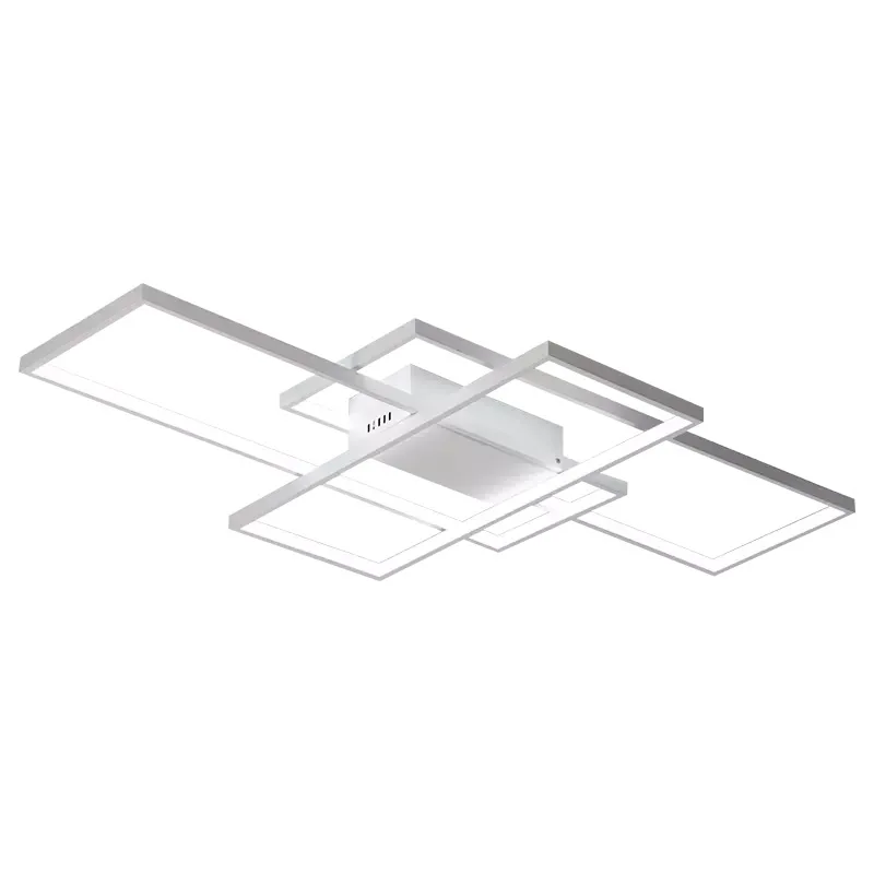 Luces de techo Led de aluminio rectangulares Gleam simplicidad nordica, modernas, para sala de estar, dormitorio