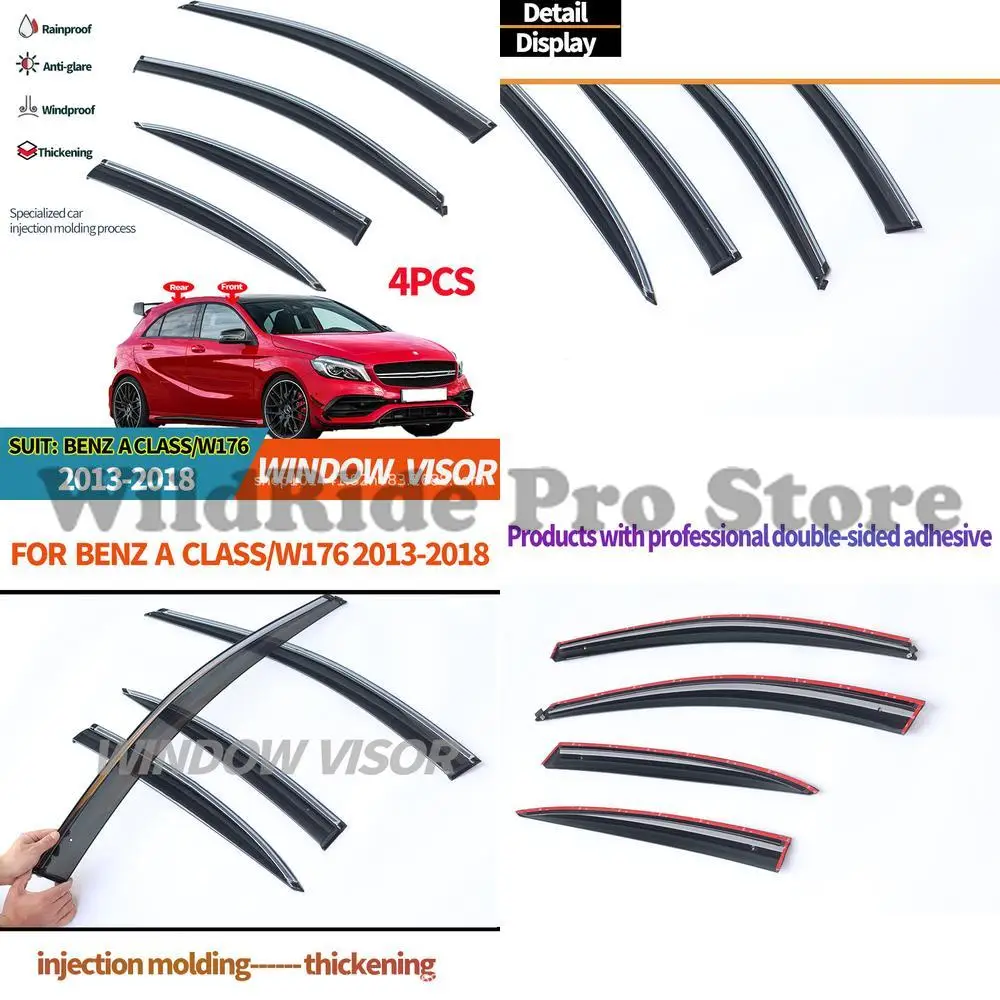 

1 set For Mercedes A Class W176 13-18 Window Visor Rain Shield