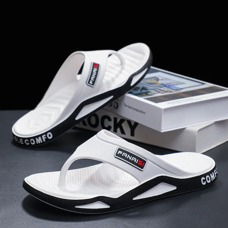 Flip-Flops für Herren, atmungsaktive, bequeme Strandsandalen für Herren, Freizeitschuhe, Flip-Flops, modische Hausschuhe für den Außenbereich