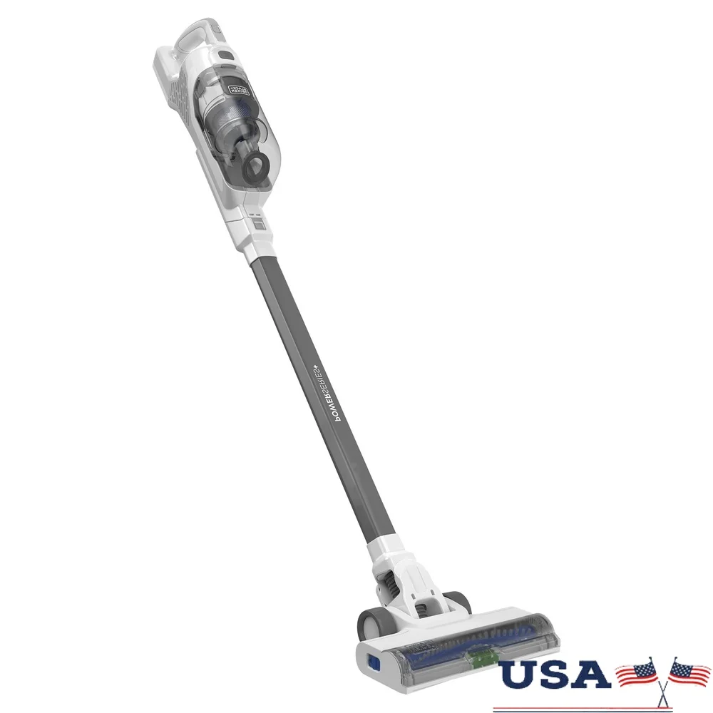 Cordless Stick Vacuum Cleaner with AUTOSENSE Technology 25pct More Carpet Pickup 40min Runtime Crevice Tool LED Floorhead Ideal