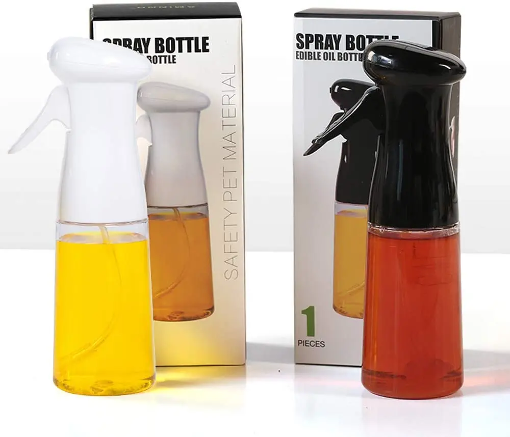 

7oz/210ml Portable Refillable Oil Dispenser Bottle Mister Easy to Use for Air Fryer BBQ Olive Oil Sprayer For Cooking