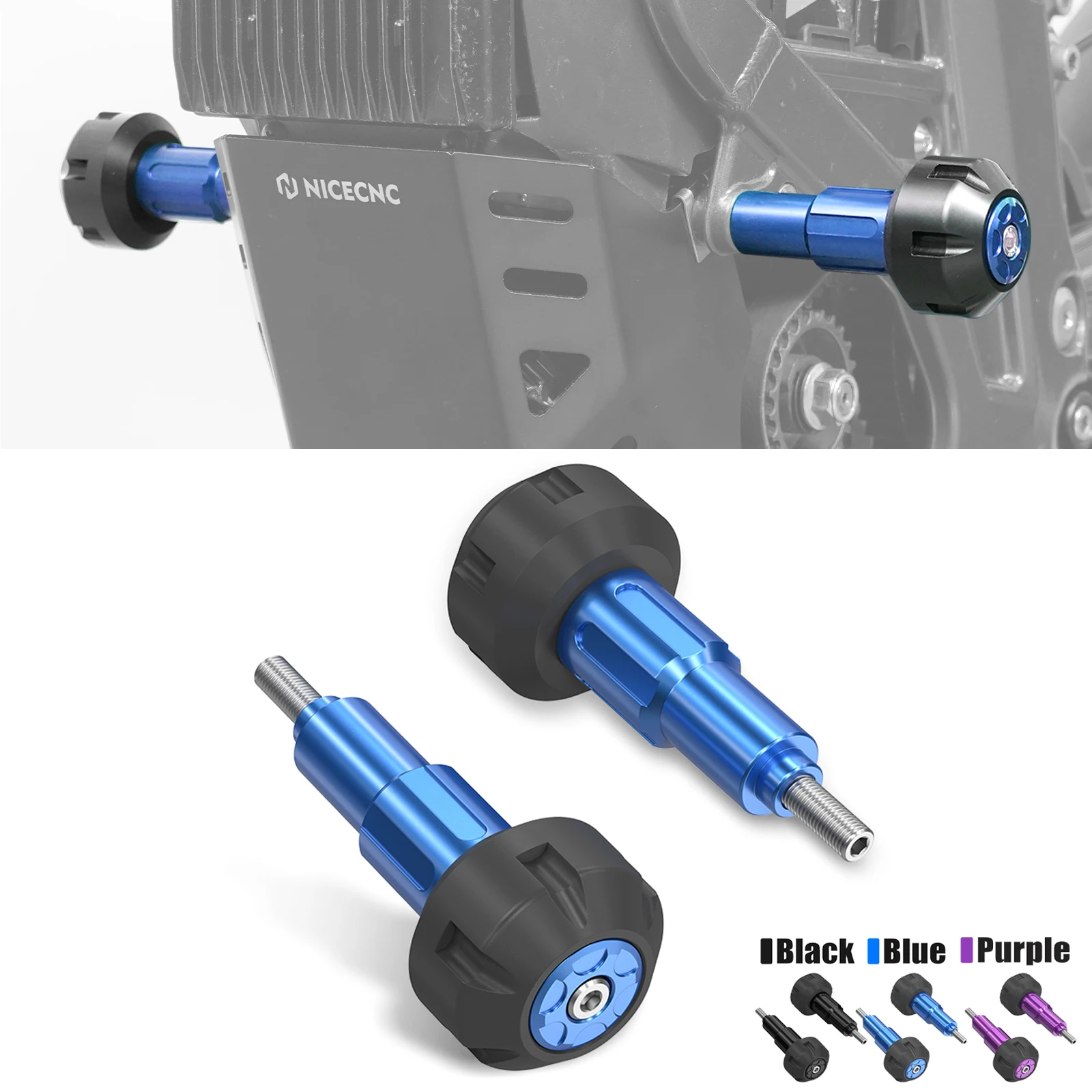 

NICECNC For Surron Light Bee X S L1E For Segway X160 X260 Motocross Frame Sliders Falling Crash Protector Electric Dirt Bike