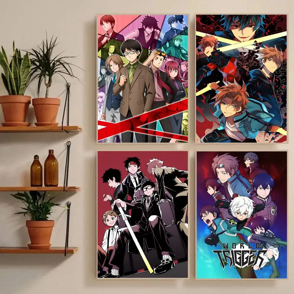 W-World Trigger Poster Waterproof Wall Art Sticker For Bar Living Room Vintage Room Decor High Quality Print Gift