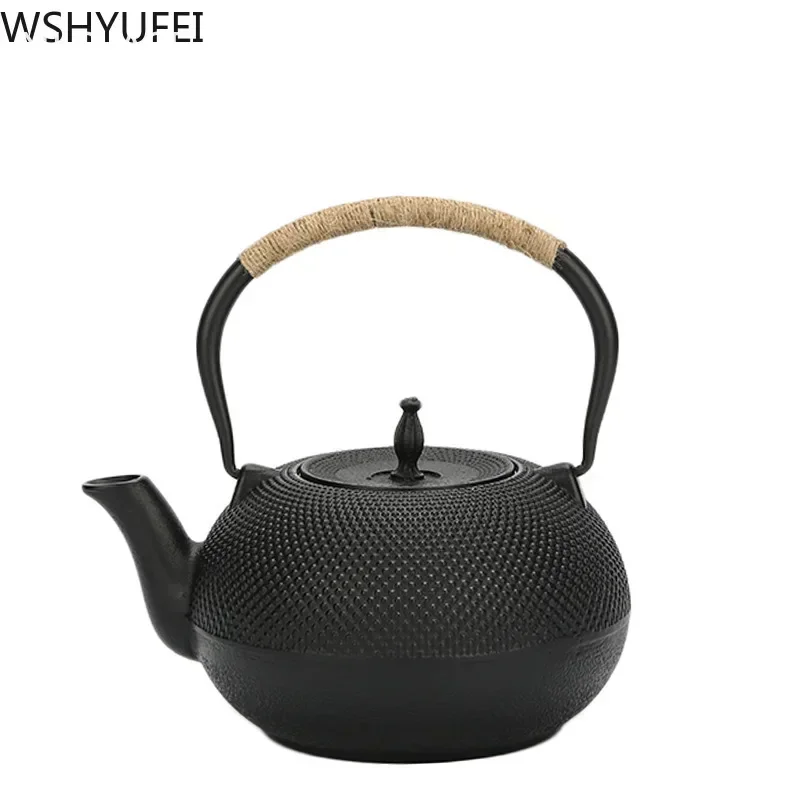 NLSLASI Cast Iron Tea Pot Stainless steel filter Cast Iron Teapot for Boiling Water Oolong Tea Home Induction Cooker Tea Kettle