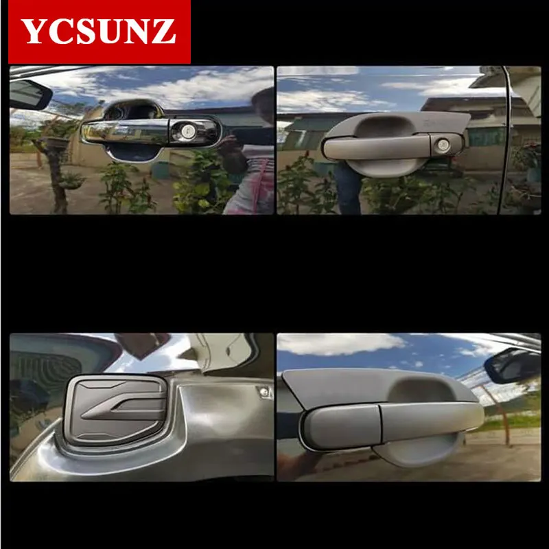 Carbon Fiber Gas Tank Cover For Ford Ranger Wildtrak T6 T7 T8 2012-2019 2020 2021 Double Cabin Car Accessories