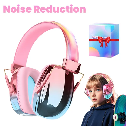 Auriculares con cancelación de ruido para niños, orejeras para niñas, protección auditiva para niños, bebés, protectores auditivos con cancelación de ruido, regalos para niños