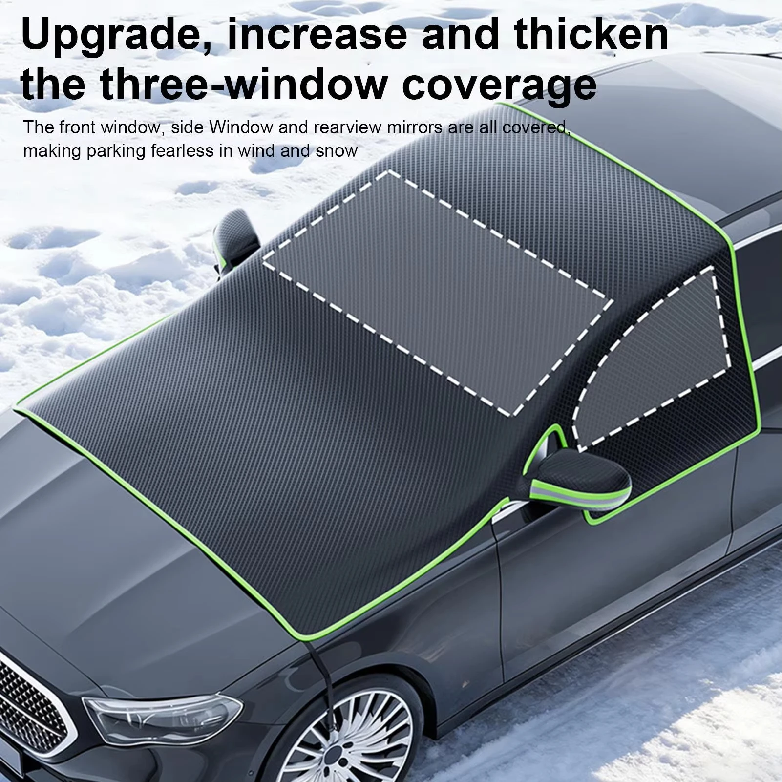 

Thickened Magnetic Sunshade Car Snow Blocking Front Windshield Anti-Freezing And Anti-Snow Cover Sun Protection