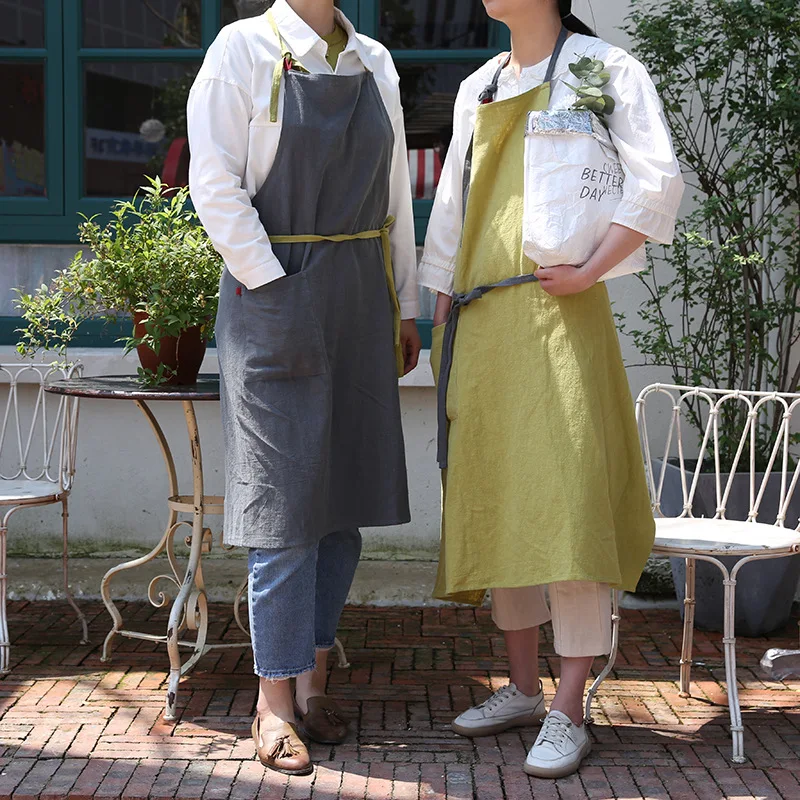 

Women's Kitchen Apron Kitchen Apron Flower Shop Work Clothe Barber Shop Apron Coffee Shop Apron Garden Picking Clothing