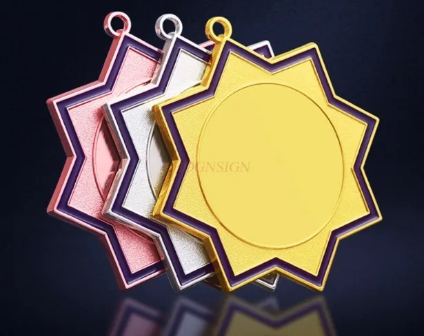 Octagon Tennis Medal Billiards Table Tennis Ball Adult and Children's Medal