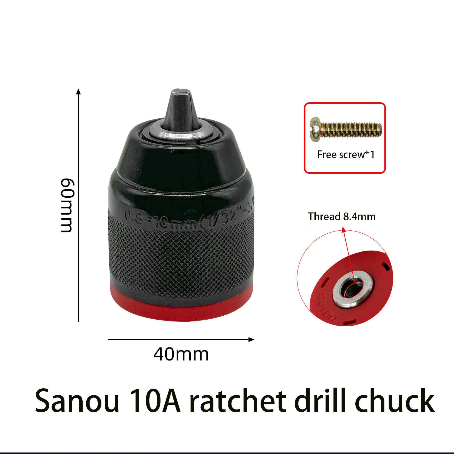 Metal drill chuck 1/32-3/8 0.8-10mm drill chuck adapter converter mini drill chuck adapter hardware tool