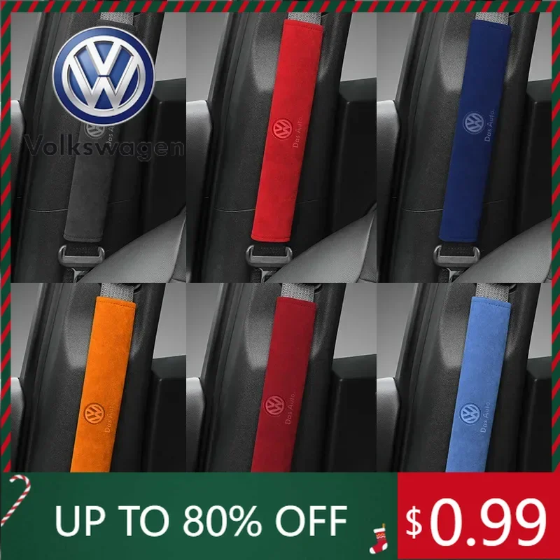 

Для VW Volkswagen Jetta MK5 Golf 2 шт. Защитные накладки на ремни безопасности для Volkswagen Passat Santana Touareg Tiguan