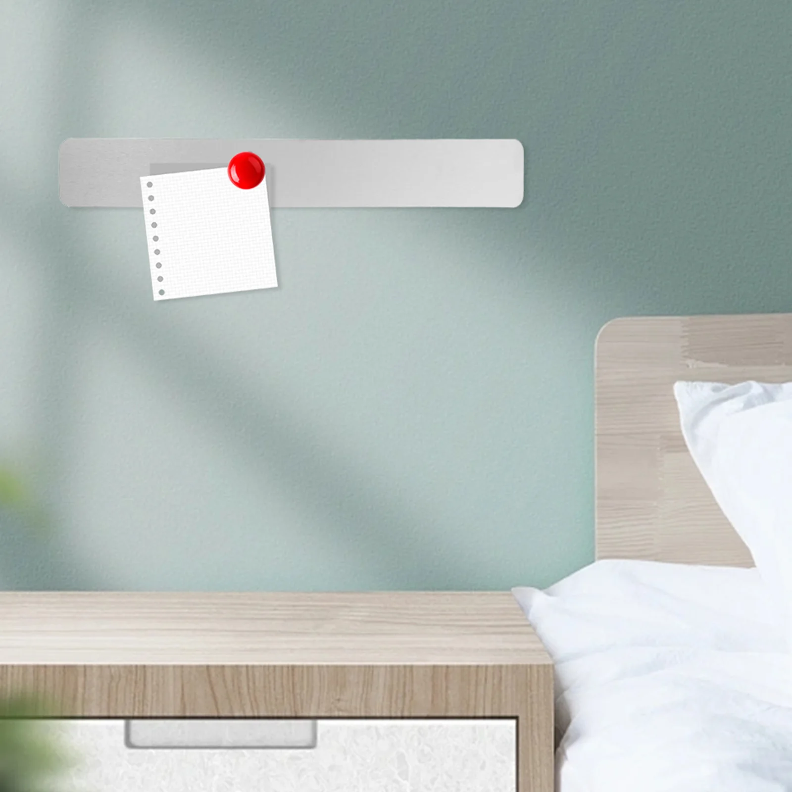 3 قطعة لوحة مذكرة جدارية للصور شرائط حديدية لاصقة دعم عرض معدني بار لمكتب المنزل والمدرسة شريط منظم الحائط #2