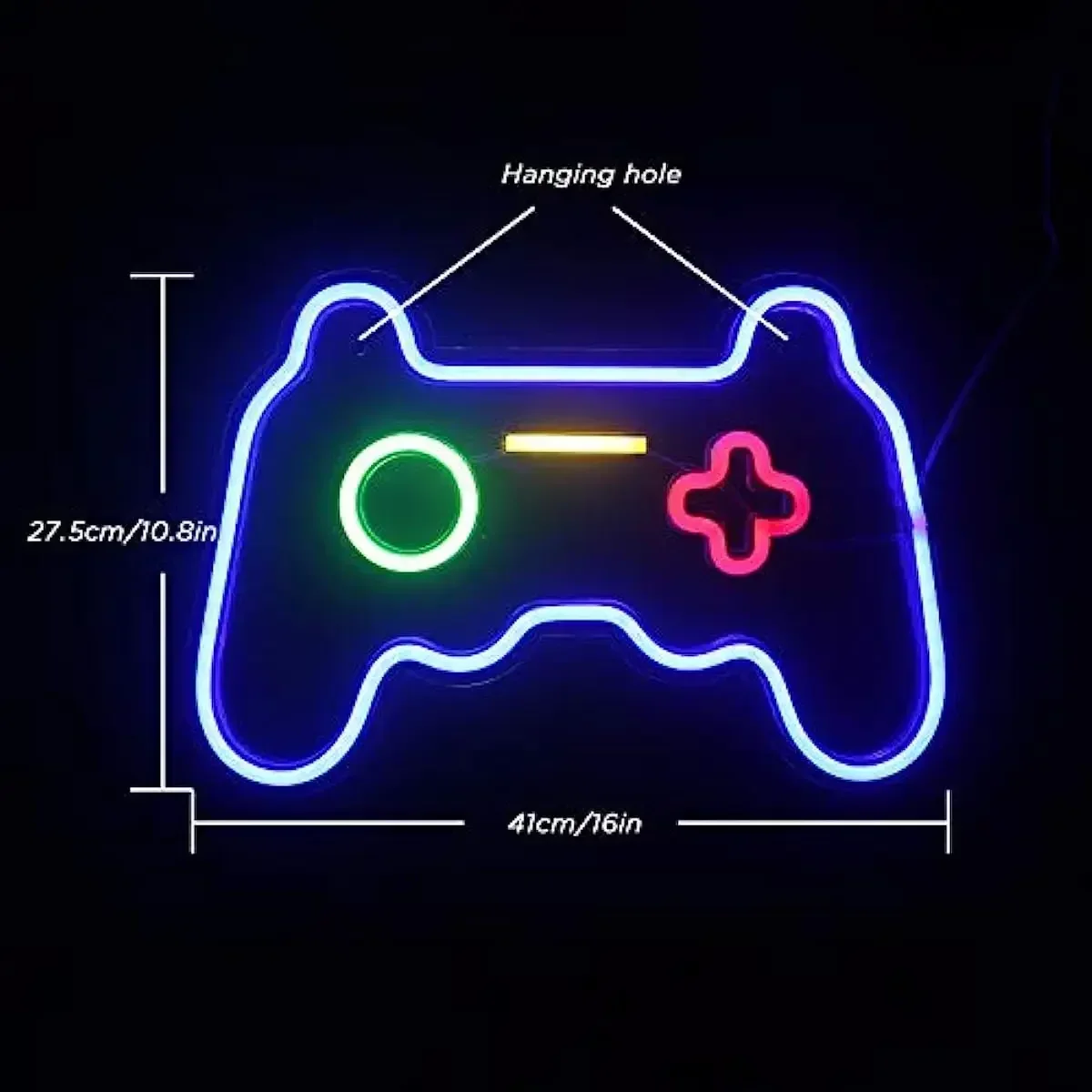 Game Shape Neon Light Neon Light LED Neon Light for Wall Decoration Game Controller Neon Light Bedroom Children's Game Party