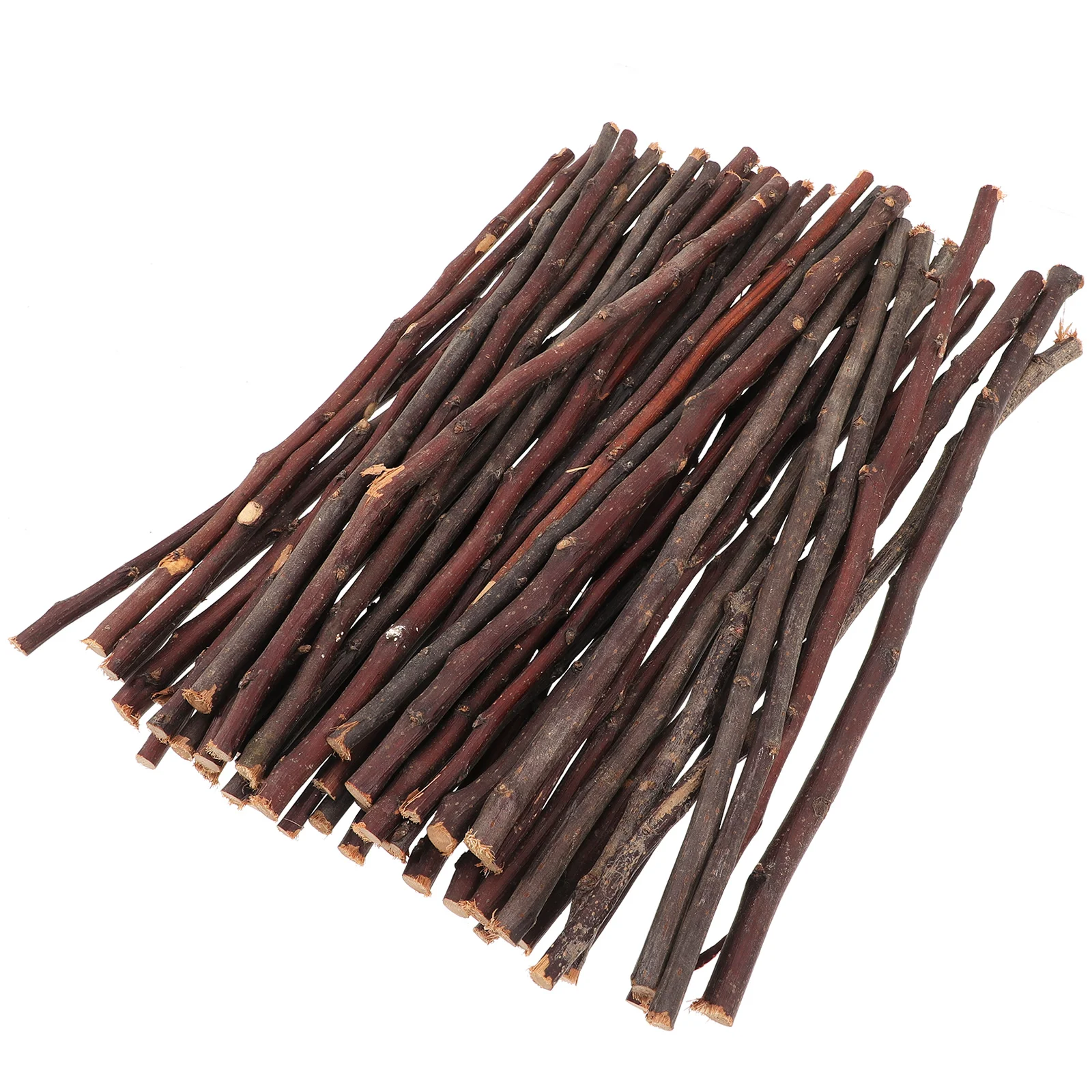 

50 Pcs Branch Decoration Materials Wood Log Sticks for DIY Natural Craft Crafting Driftwood Crafts Key Lanyard Wooden Twigs