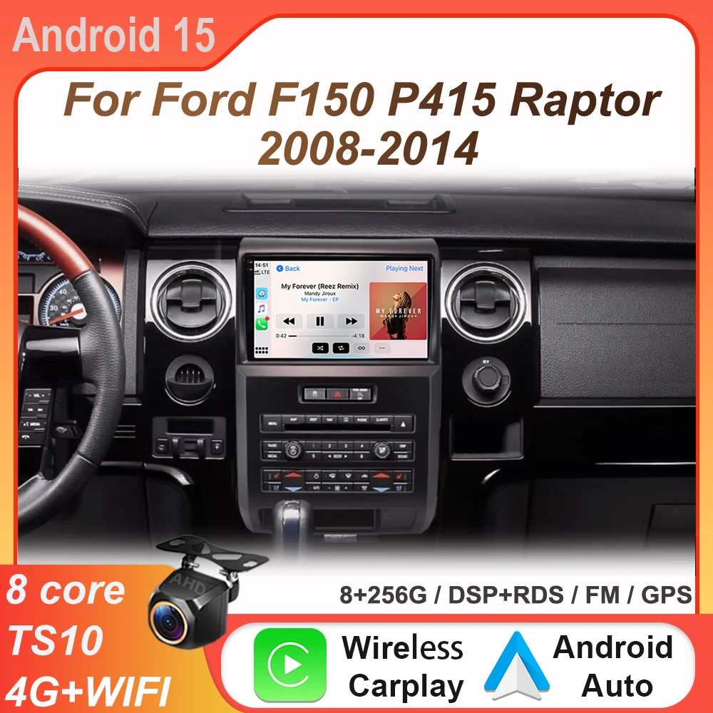 

Android Auto For Ford F150 P415 Raptor 2008-2014 Car radio GPS navigation Stereo video Multimedia Player No 2Din DVD Head Unit