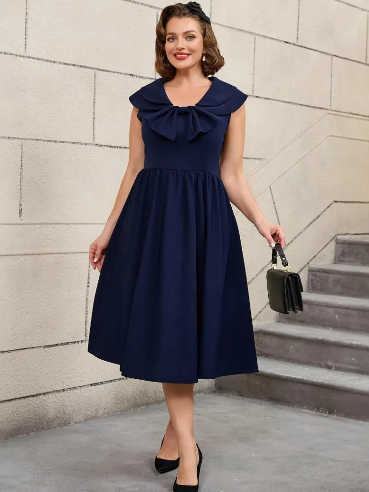 

L-3XL Plus Size Clothes Dresses Women Robes Summer Autumn Sleeveless Street Style Casual 3XL Big Size Oversized Midi Dress