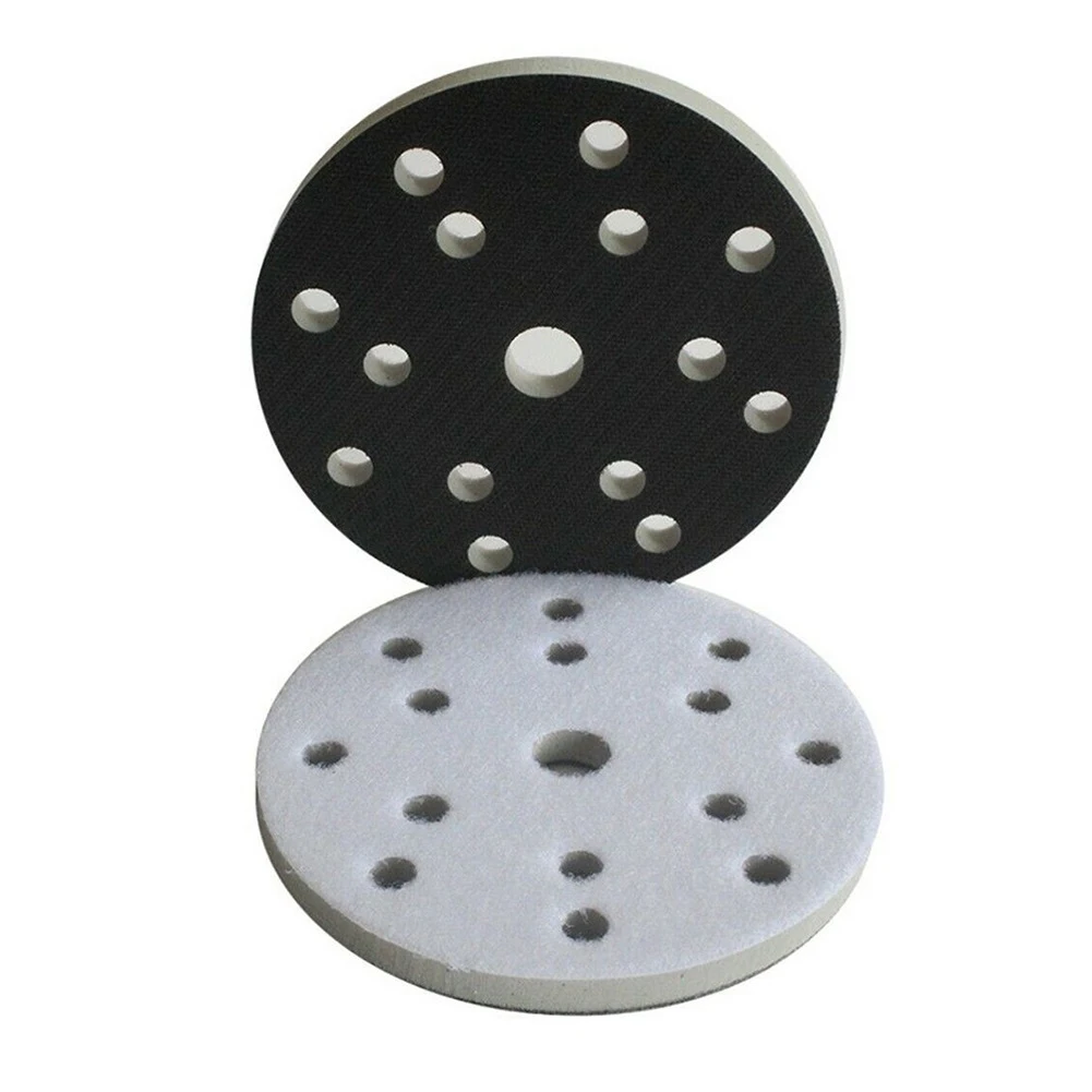 6 Inch/150mm 15 Holes Soft Sponge Interface Pad Sanding Pads For 6-inch Pneumatic Or Electric Pallets, Electric Grinder Sander