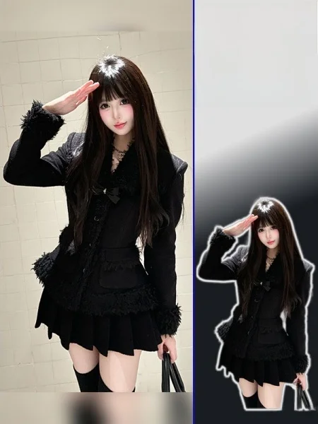 

plus Size Faion Set Casual Leisure Skirt And Top Two-Piece Suit Spring Season High Waist Pleated Skirt Ele Quali