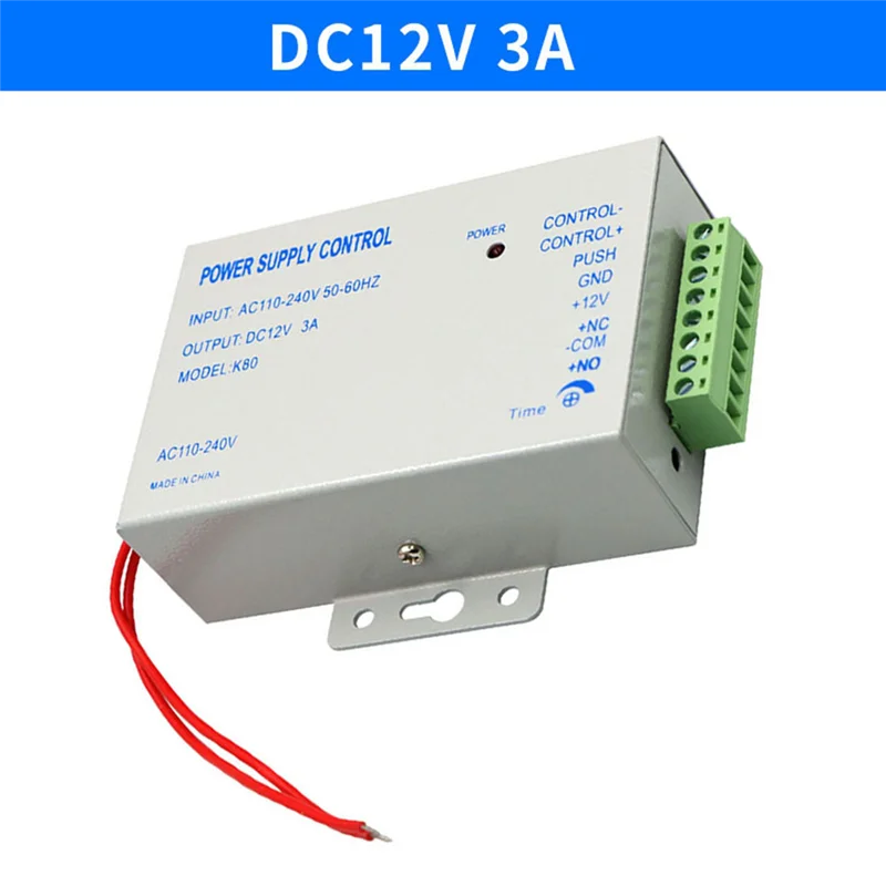 B92B-For Door Locks DC12V Power Supply Controller 100-240V AC Switch Adapter For Video Intercom Systems Compatible