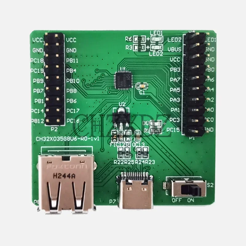 2Pcs/Lot CH32X035 Basic Evaluation Board RISC-V USB PD MCU WCH