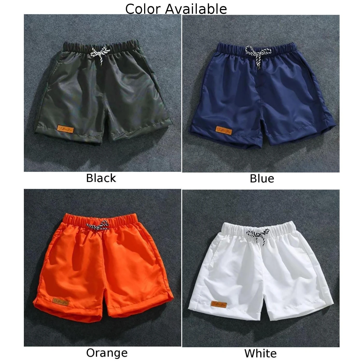 Pantalones cortos informales para hombre, Shorts de playa, Fitness, correr, surfear, deportes al aire libre, con cordones, cintura elástica, L ~ 2XL