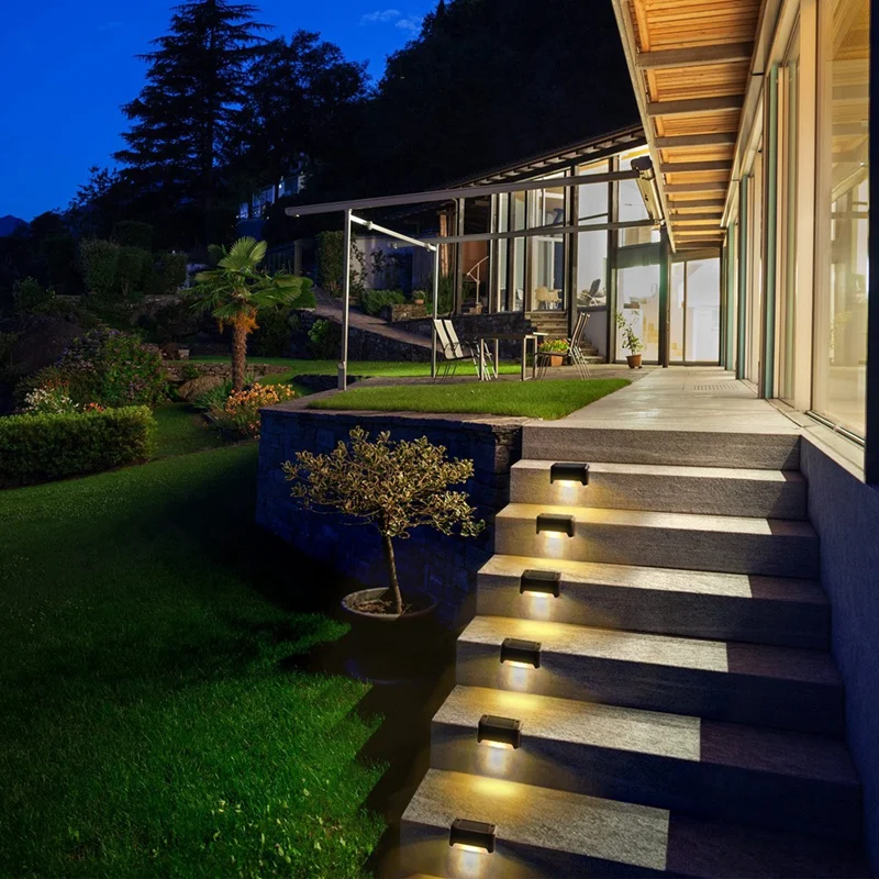 

16 Pack Solar Step Lights Waterproof LED Solar Lights For Outdoor Stairs, Step , Fence
