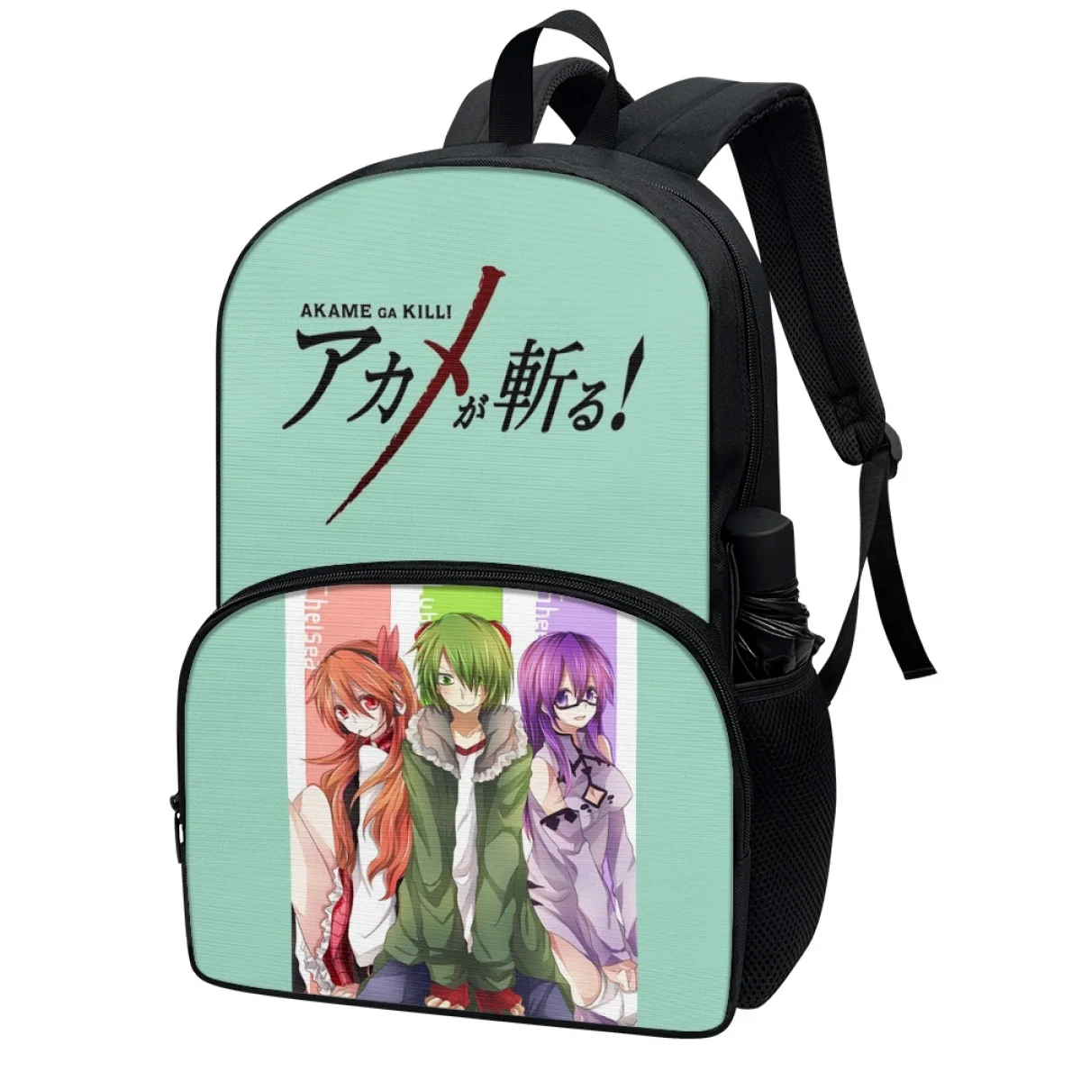 FORUDESIGNS Akame Ga Kill! Sacs à dos scolaires universels Anime pour étudiants, nouveaux sacs à livres zippés pour touristes, sac à dos pratique pour la classe