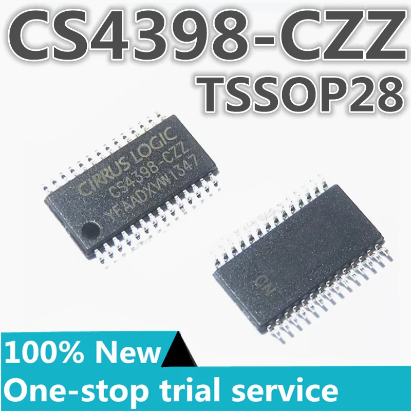 2-100PCS %New CS4398-CZZR CS4398-CZZ TSSOP28 Audio DAC digital to analog converter