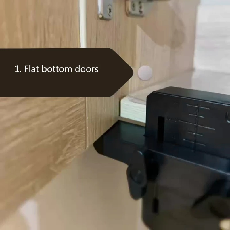 Cabinet Door Mounting Jig with Support Arm Clamp Tool for Installing Cabinet