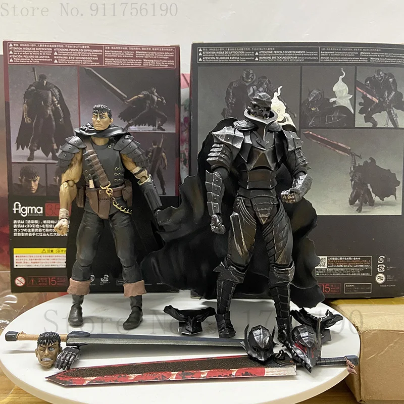 16cm juego Berserk Beruseruku Figma 410 espadachín negro figura de acción colección de PVC modelo juguetes para regalo de Navidad