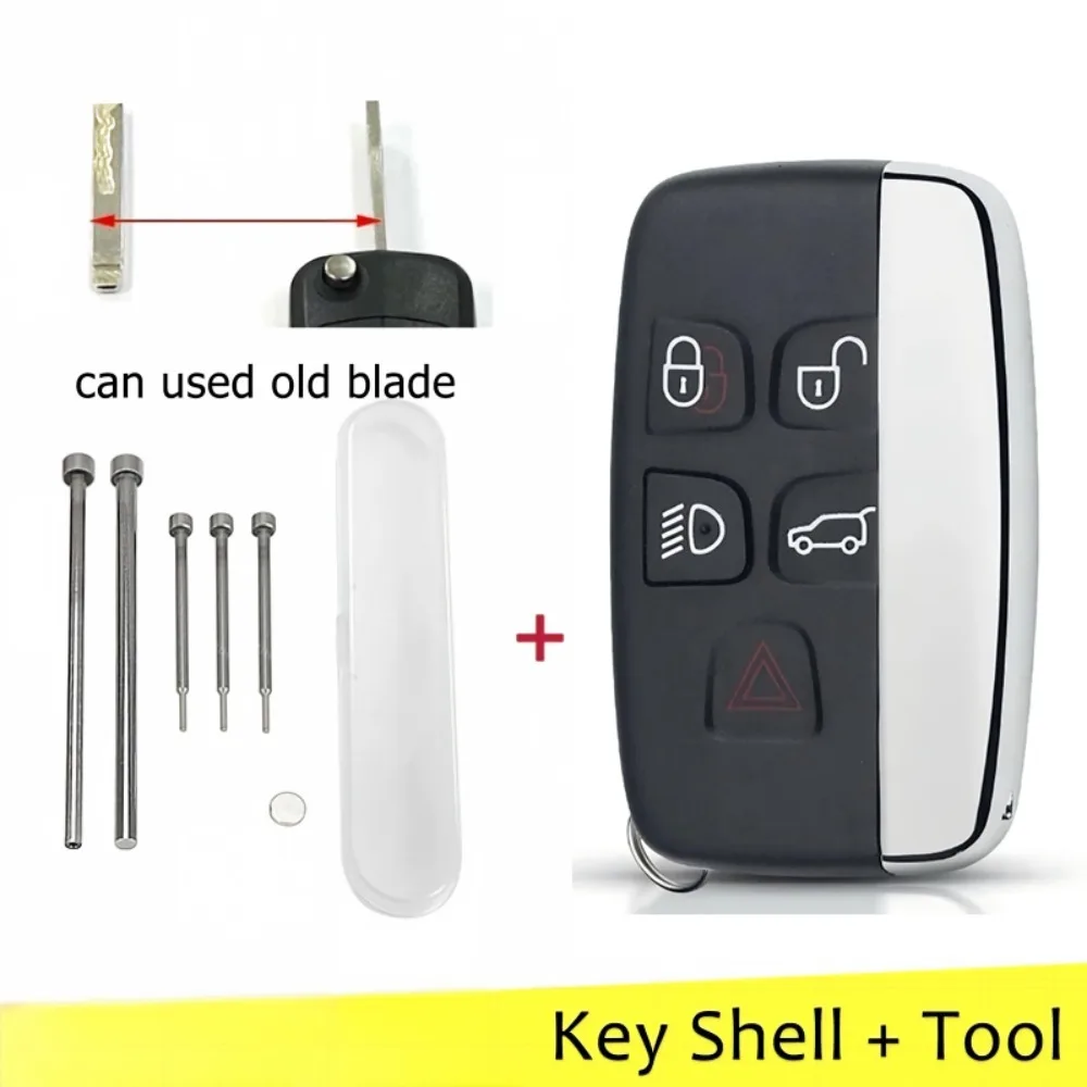 5 Button Remote Key Fob Case lock/unlock/boot/lights/alarm For Land Rover Range Rover Sport Evoque Discovery 4 key fob case