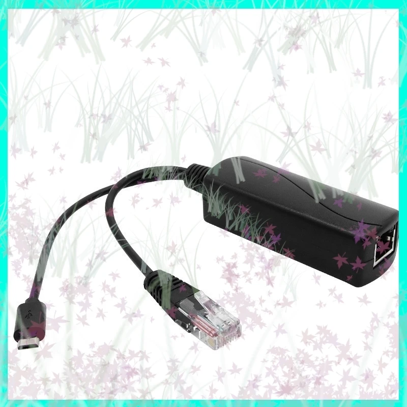 1/2/5pcs 48V To 5V POE Splitter Micro usb Power Over Ethernet Active Splitter Micro USB Plug for Raspberry Power Supply Cable E3