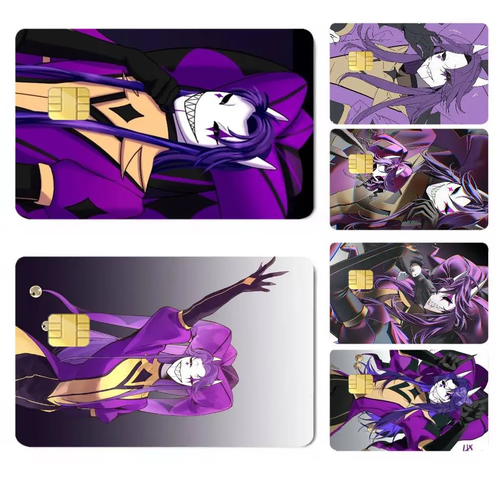 Game Anime The-e Freak Circus Jester Credit Card HD Stickers Easy to replace, change card style anytime as you like
