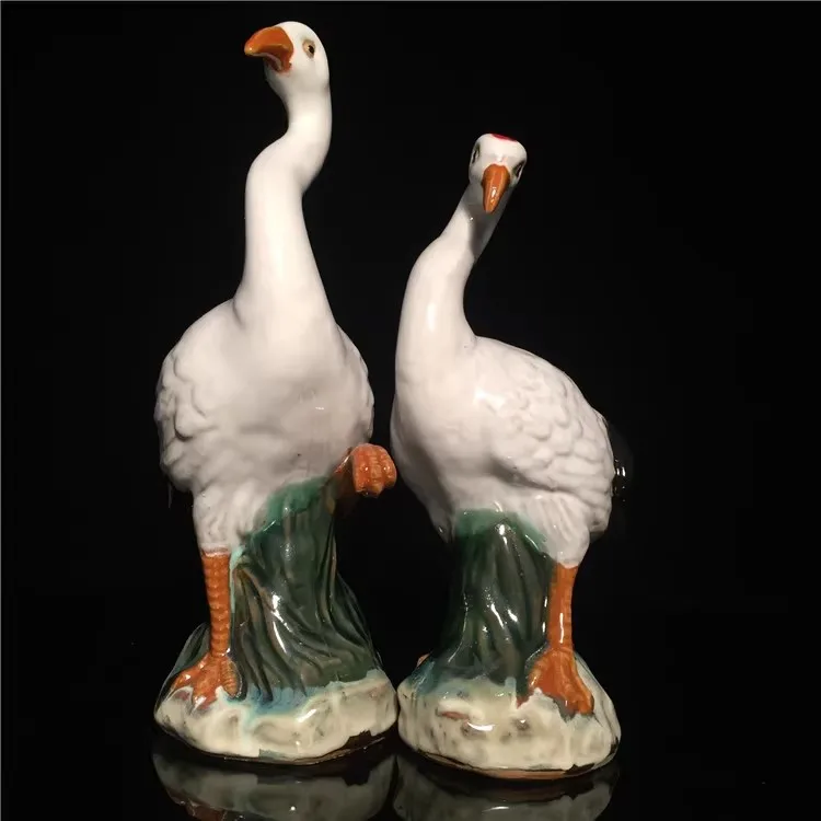 

Decoration of Chinese statue, Crane couple Statue Ceramic Figure---Shiwan Kiln porcelain