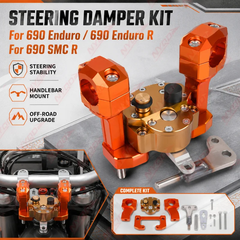 For KTM 690 Enduro 690 Enduro R 690 SMC R Motorcycle Steering Damper Stabilizer Kit Anti Shake Steering Buffer