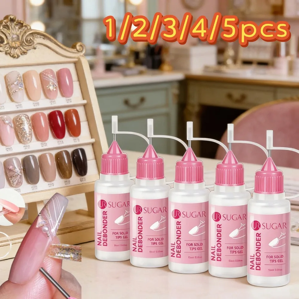 Removedor de pegamento para uñas (1-5 unidades) sin acetona para uñas postizas, removedor de esmalte de uñas, herramientas para remover puntas de gel y uñas postizas.