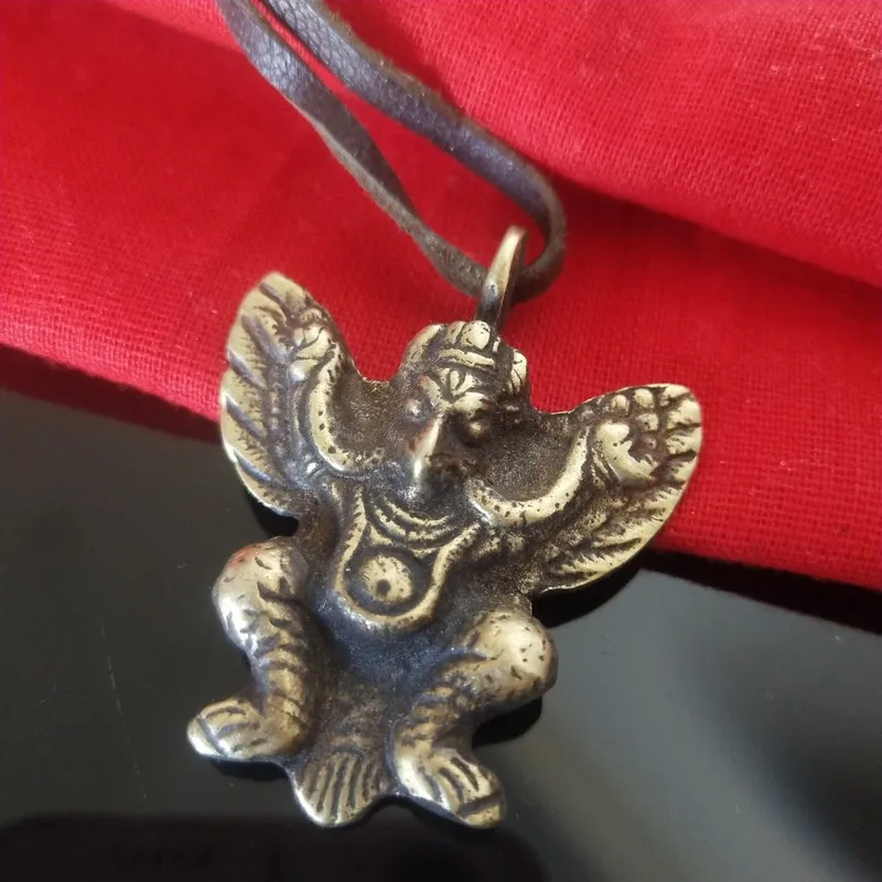 Dapeng Golden-Winged Bird Keychain Bag Charm, Pure Copper, Unisex Pendant