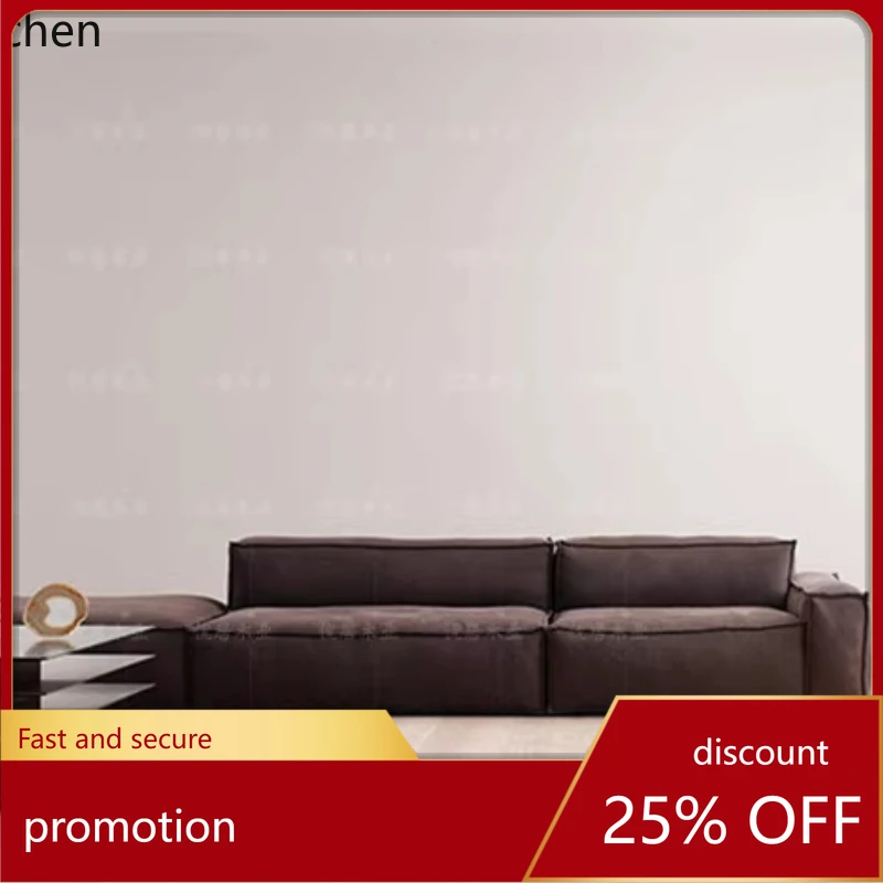 CZ minimalist square single armrest sofa living room apartment straight splicing combination module sofa