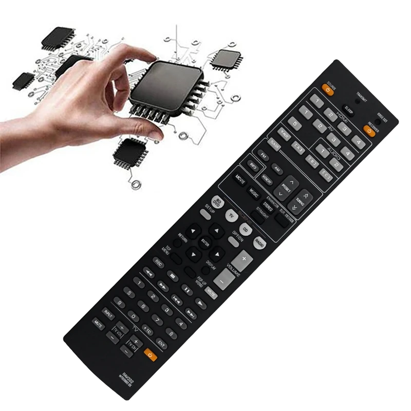 RAV332-WT92680EX Replace Remote Control for Yamaha YHT493 RXV367 RXV367BL AV Receiver