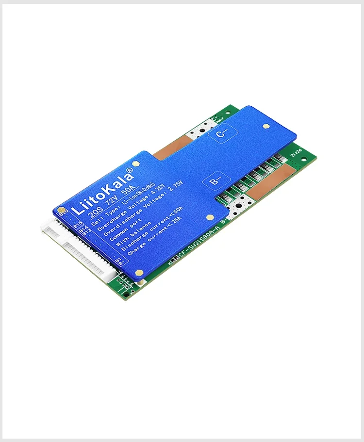 LiitoKala 20S 72V50A BMS لوح حماية شحن الليثيوم ، مع توازن وحماية من السقوط NTC 72V لبطارية الليثيوم للدراجة الإلكترونية