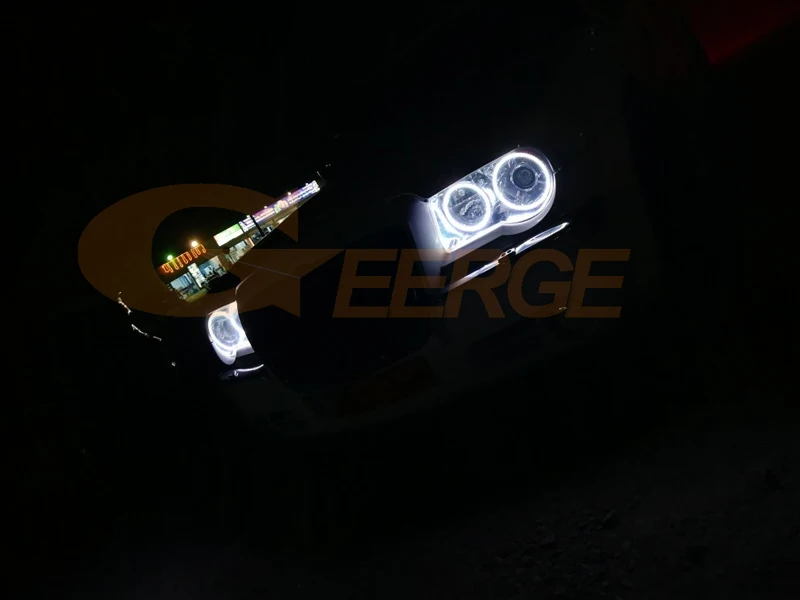 لكرايسلر 300 C 300C 2004-2010 RF عن بعد بلوتوث APP متعدد الألوان الترا برايت RGB LED عيون الملاك هالة خواتم ضوء النهار