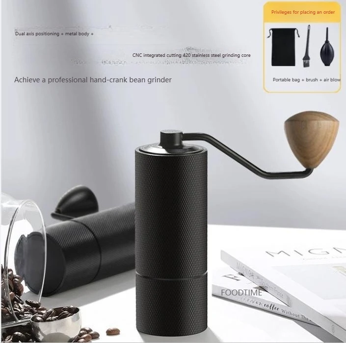 

Household Hand-brewed Italian Coffee Grinding Mocha - A Manual Stainless Steel CNC Hand-cranked Coffee Bean Grinder