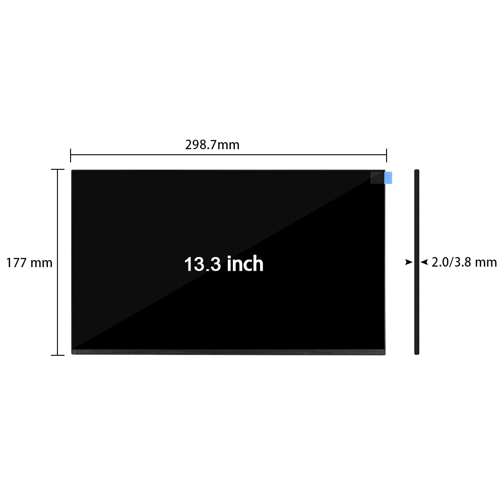 13.3 Inch 1920*1080 LCM Module LCD Display Screen Original IVO M133NWFC R6  Ultra Brightness for Laptop