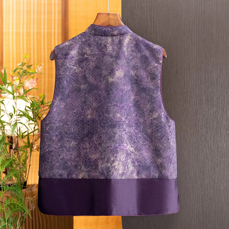 New Chinese-Style Tencel Fashion Versatile Beaded Floral Vest for Women 2026 Autumn New Product National Style Trendy Vest