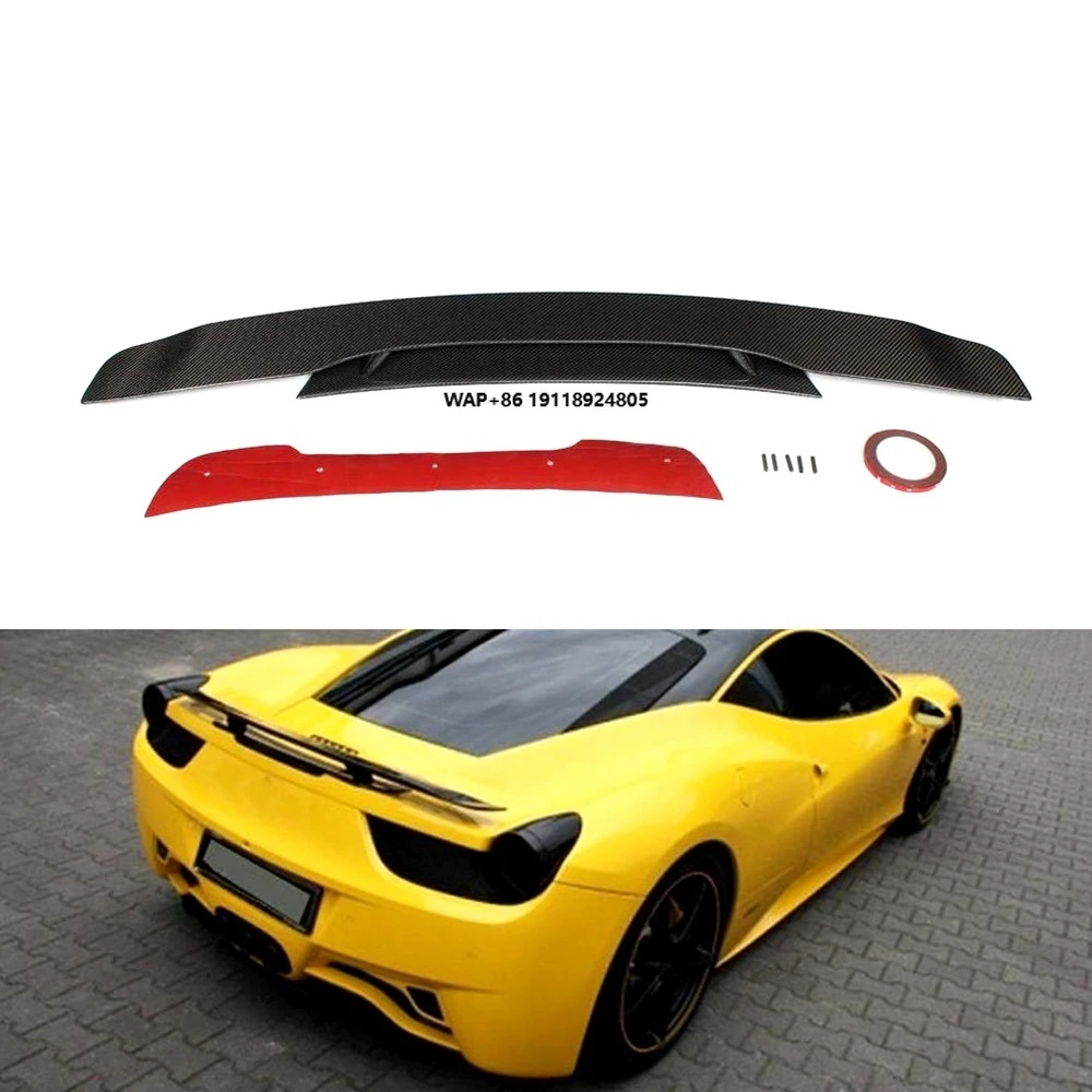 

Car F458 Body Kits Carbon Roof Rear Spoiler for-Ferrari 458 Wing
