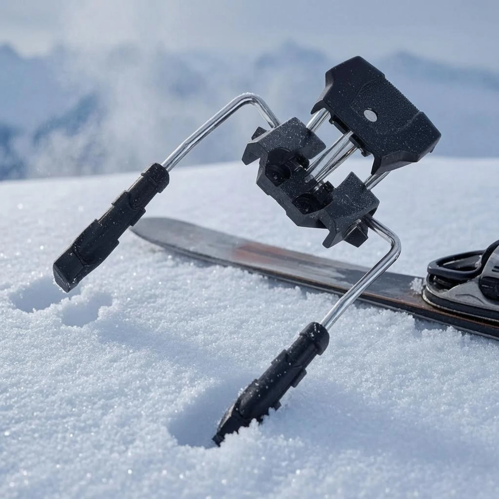 85 Mm Ski Crampon Grip Pieces Ski Binding Crampon Outdoor Gear Symmetrical Snowy Weather
