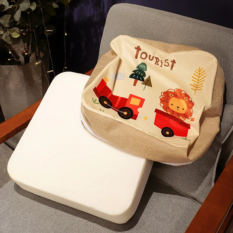 Children Increased Chair Pad Baby Furniture Booster Seat Kids Dining Cushion Pram Chair Height Pad Washable Back Cushion