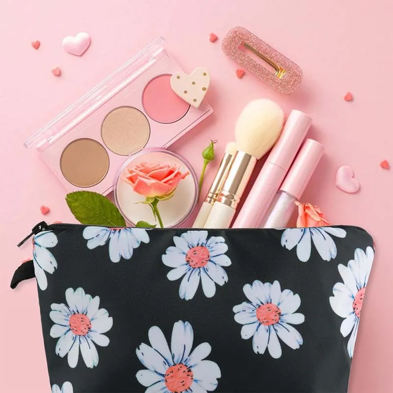 Mini Daisy Storage Bags Portable Travel Cosmetic Bag Women Sanitary Napkin Storage Bag Girls Period Tampon Organiser Hand Bags