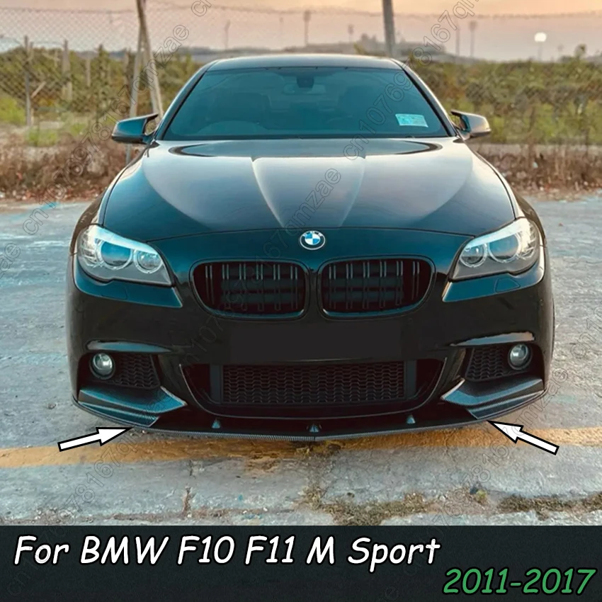 

Front Bumper Diffuser Splitters Body Kit Aprons Cover Guard Trim For BMW 5 Series F10 F11 520i 530i 535i 528i M Sport 2011-2017