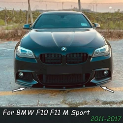Front Bumper Diffuser Splitters Body Kit Aprons Cover Guard Trim For BMW 5 Series F10 F11 520i 530i 535i 528i M Sport 2011-2017
